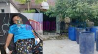 Garuda 10 Korban saat dirawat terkena saluran pernapasan (ispa) akibat bau tak sedap dari peternakan kambing yang berada di Desa Rejoagung Kecamatan Ploso Kabupaten Jombang, Jawa Timur